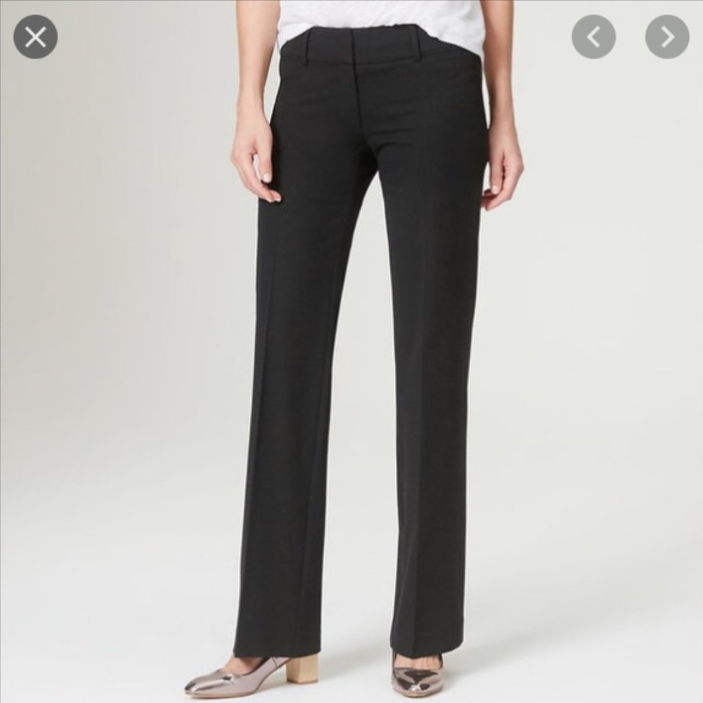 LOFT Black Boot Cut Dress Pants